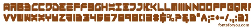 Шрифт Omega3Condensed – коричневые шрифты на белом фоне