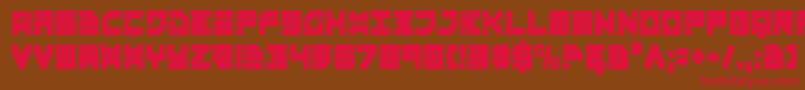 Omega3Condensed Font – Red Fonts on Brown Background