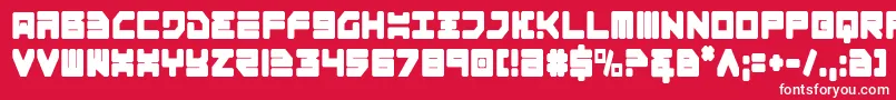Omega3Condensed Font – White Fonts on Red Background