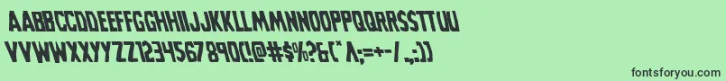 Grimghostleft Font – Black Fonts on Green Background