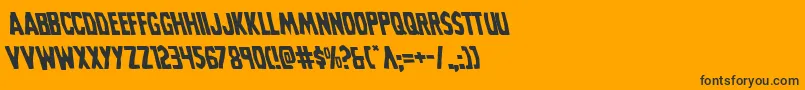 Grimghostleft Font – Black Fonts on Orange Background