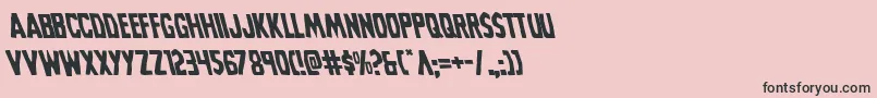 Grimghostleft Font – Black Fonts on Pink Background