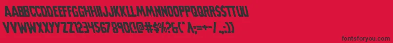 Grimghostleft Font – Black Fonts on Red Background