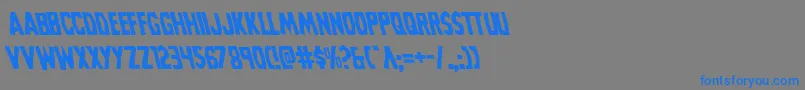 Grimghostleft Font – Blue Fonts on Gray Background