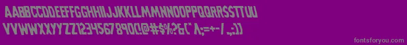 Grimghostleft Font – Gray Fonts on Purple Background