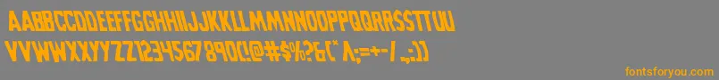 Grimghostleft Font – Orange Fonts on Gray Background