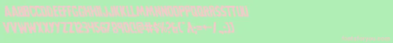 Grimghostleft Font – Pink Fonts on Green Background