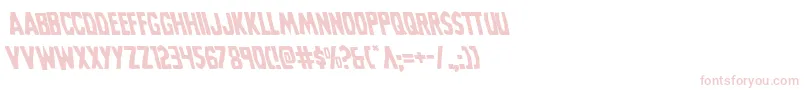 Police Grimghostleft – polices roses sur fond blanc