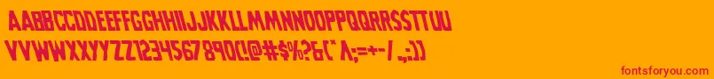 Grimghostleft Font – Red Fonts on Orange Background