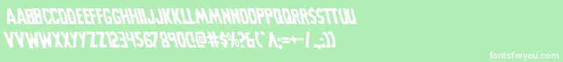 Grimghostleft Font – White Fonts on Green Background