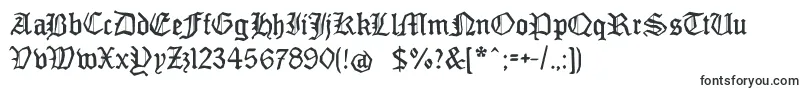 Monamourfraktur2-fontti – Alkavat M:lla olevat fontit