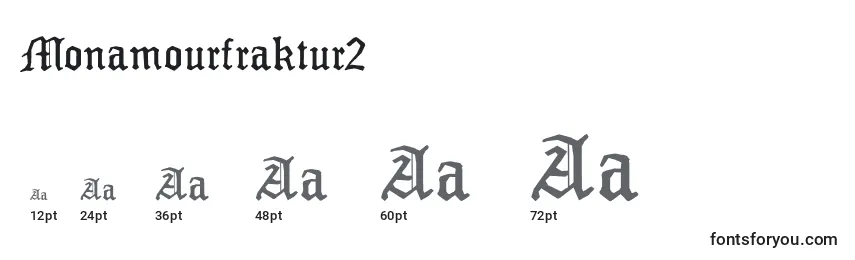 Größen der Schriftart Monamourfraktur2