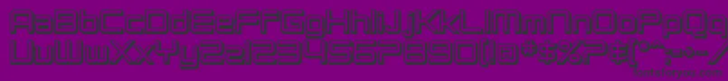 SfChromium24Bold-fontti – mustat fontit violetilla taustalla
