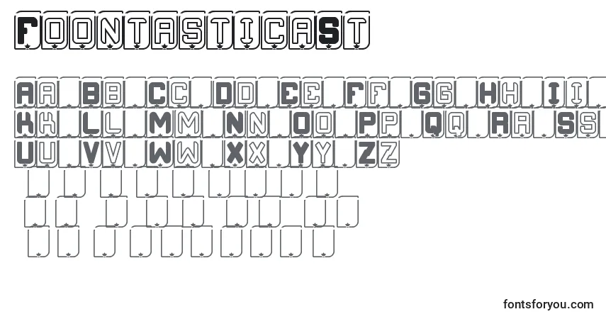 A fonte FoontasticaSt – alfabeto, números, caracteres especiais