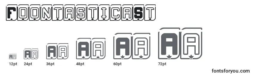 Размеры шрифта FoontasticaSt