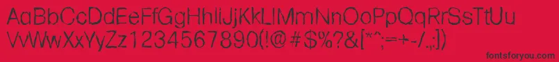 FormularandomLightRegular Font – Black Fonts on Red Background