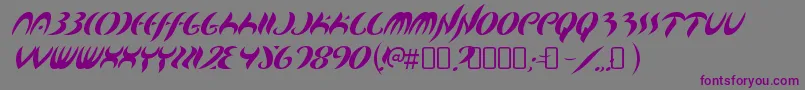 MapofyouRegular Font – Purple Fonts on Gray Background