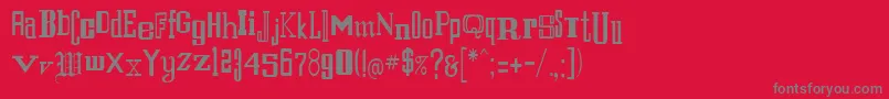 fuente Eruption1 – Fuentes Grises Sobre Fondo Rojo