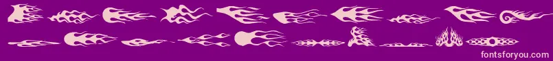 Flamezby Font – Pink Fonts on Purple Background