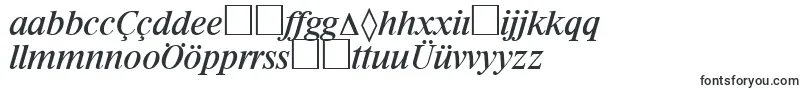 RiccioneSerialRegularitalicDb-Schriftart – aserbaidschanische Schriften