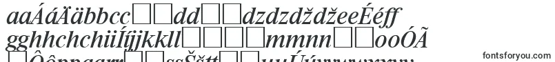 RiccioneSerialRegularitalicDb-Schriftart – slowakische Schriften
