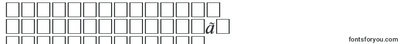 RiccioneSerialRegularitalicDb-Schriftart – koreanische Schriften