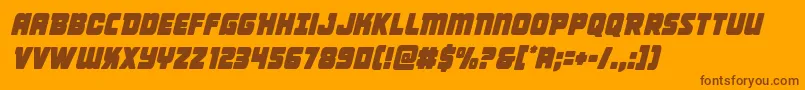 Victorycomicscondsemital Font – Brown Fonts on Orange Background
