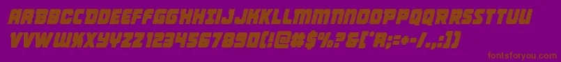 Victorycomicscondsemital Font – Brown Fonts on Purple Background