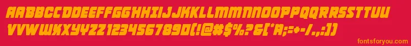 Victorycomicscondsemital Font – Orange Fonts on Red Background