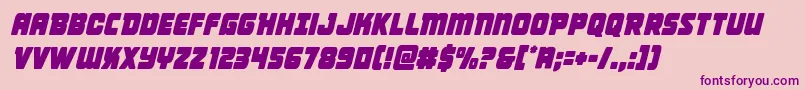 Victorycomicscondsemital Font – Purple Fonts on Pink Background