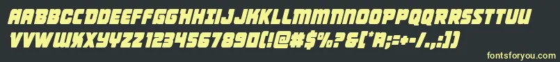 Victorycomicscondsemital Font – Yellow Fonts on Black Background