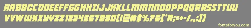 Victorycomicscondsemital Font – Yellow Fonts on Gray Background