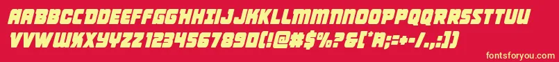 Victorycomicscondsemital Font – Yellow Fonts on Red Background