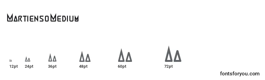 sizes of martiensomedium font, martiensomedium sizes