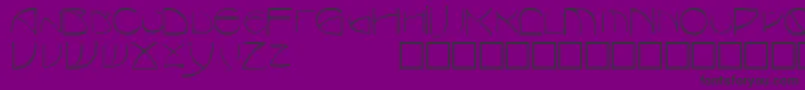 フォントTotescapssskRegular – 紫の背景に黒い文字