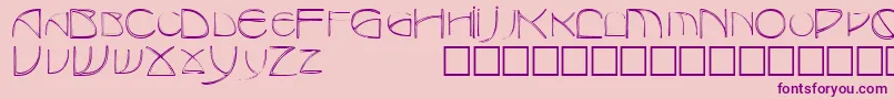 TotescapssskRegular Font – Purple Fonts on Pink Background