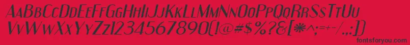Engeexit Font – Black Fonts on Red Background