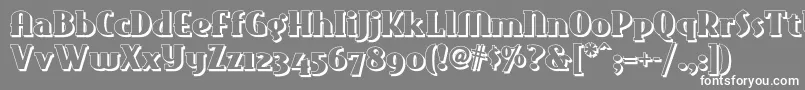 Eastmarkettwonf Font – White Fonts on Gray Background