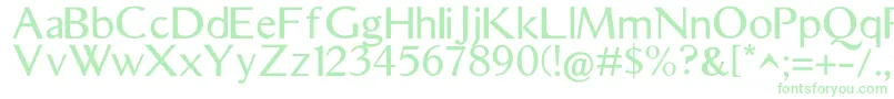 AristocratRegular Font – Green Fonts on White Background