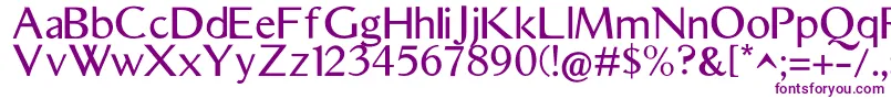 AristocratRegular Font – Purple Fonts on White Background