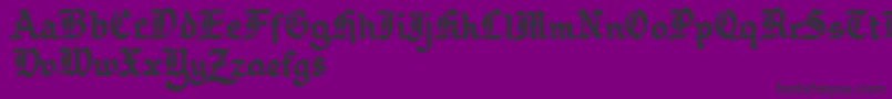 GothballcrapBold Font – Black Fonts on Purple Background