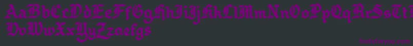 Шрифт GothballcrapBold – фиолетовые шрифты на чёрном фоне