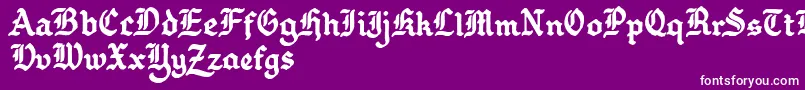 GothballcrapBold Font – White Fonts on Purple Background