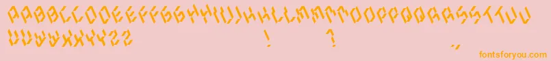 Más sobre la fuente Cutthecrap fuente Cutthecrap – Fuentes Naranjas Sobre Fondo Rosa