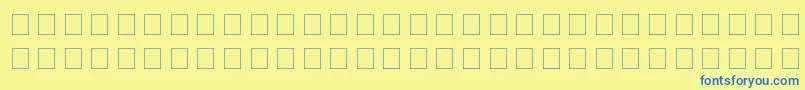 Martin-Schriftart – Blaue Schriften auf gelbem Hintergrund