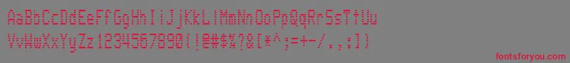 Шрифт Wartext – красные шрифты на сером фоне