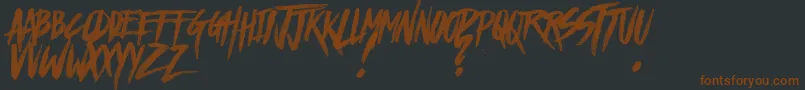 HazeLightDemo Font – Brown Fonts on Black Background