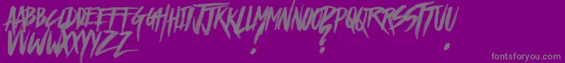 HazeLightDemo Font – Gray Fonts on Purple Background