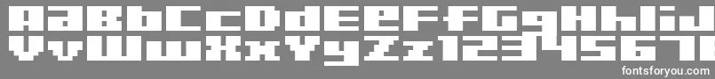 Police BmRizerA6 – polices blanches sur fond gris