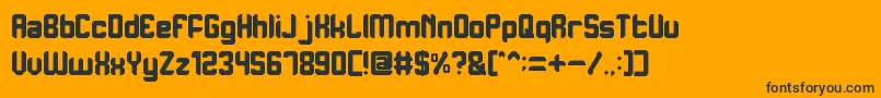 PurposeNormal Font – Black Fonts on Orange Background